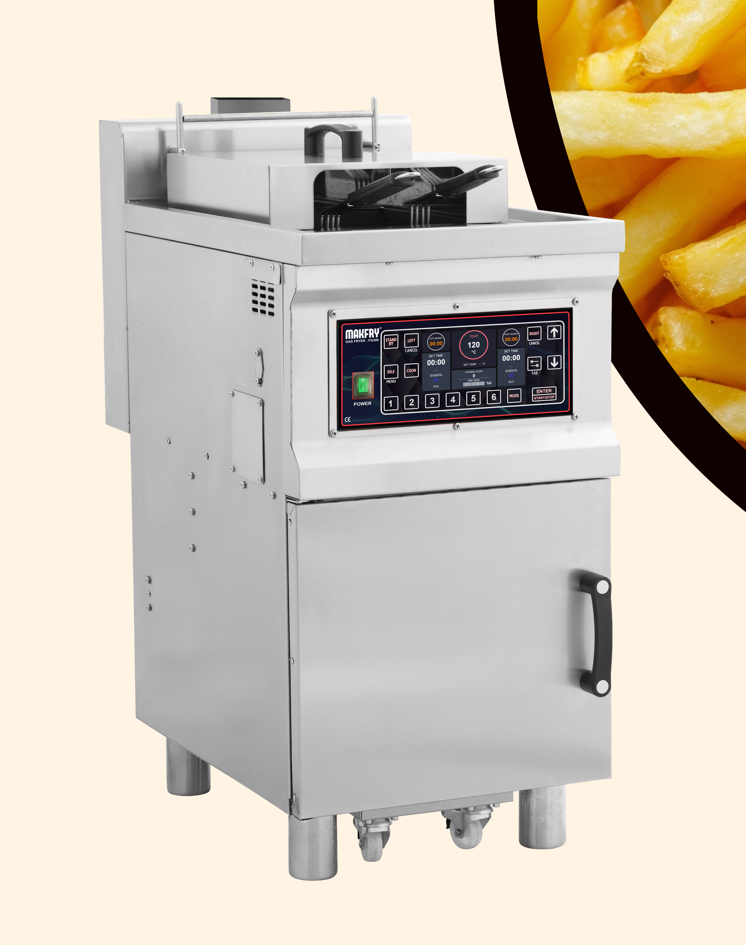FG300S gazlı açık fritöz