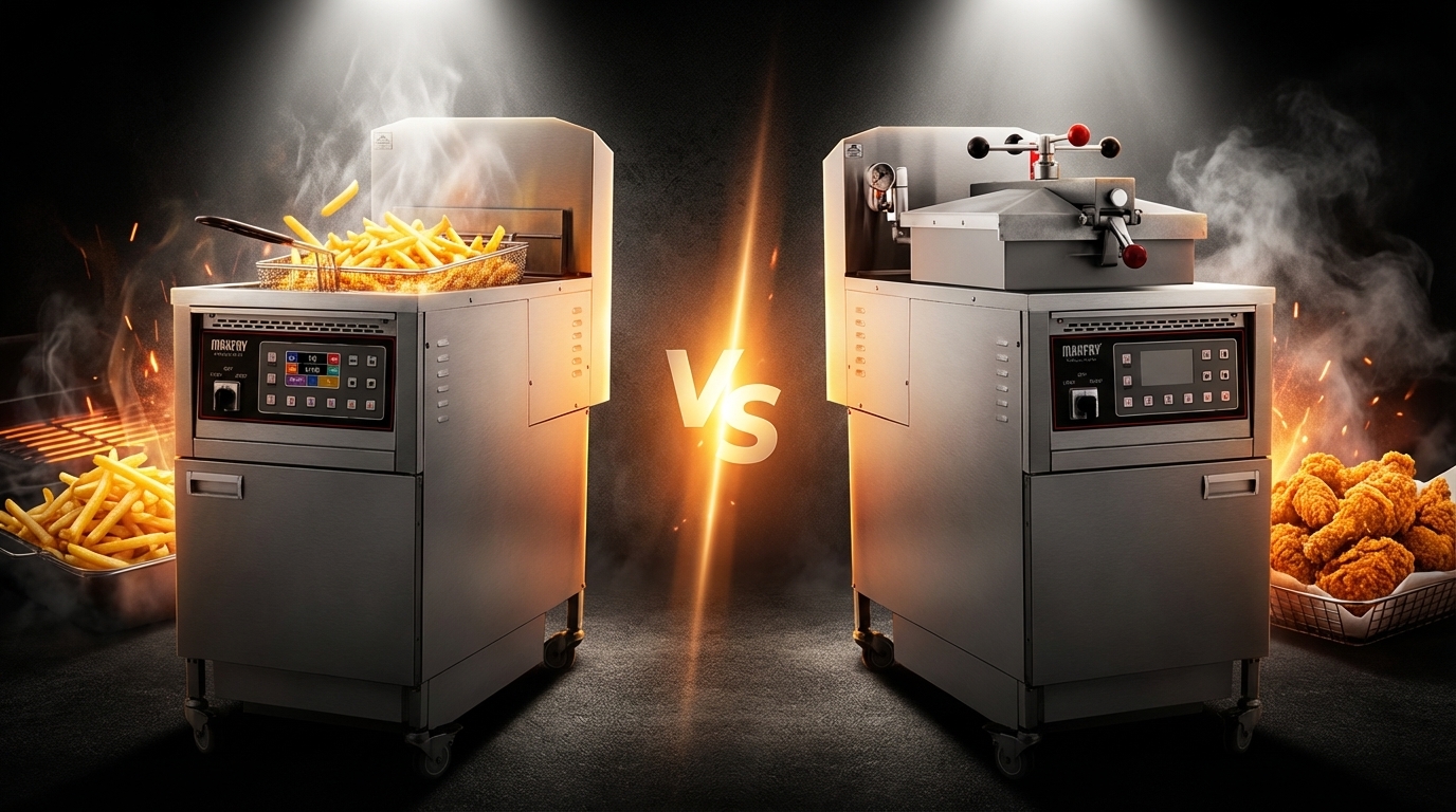 Basınçlı vs Açık Fritöz
